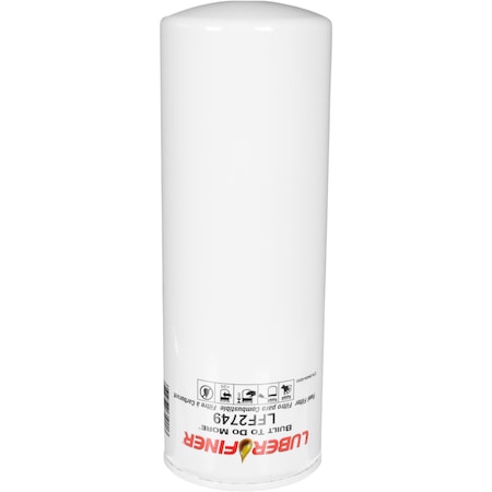 Luber-Finer Fuel Filter, Od, 3.65 93Mm, Height, 10.48 266Mm, Id, 1 In.-14Uns-2B LFF2749